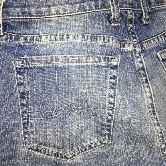 Lucky Brand Womens 8/29 Med Wash Mid Rise Cotton Blend Classic Rider Crop Jeans - Picture 8 of 8